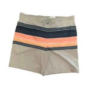 Sonoma Goods for Life Men's Board Shorts XXL 9” Inseam Swim Trunks Stripe NWT
